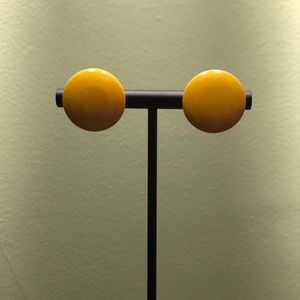 Vintage Button Earrings